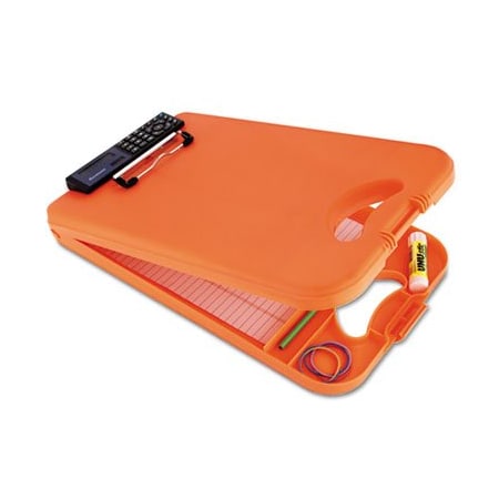 Saunders Mfg. Co. Saunders, Deskmate Ii W/calculator, 1/2in Clip Cap, 8 1/2 X 12 Sheets, Hi-Vis Orange 00543
